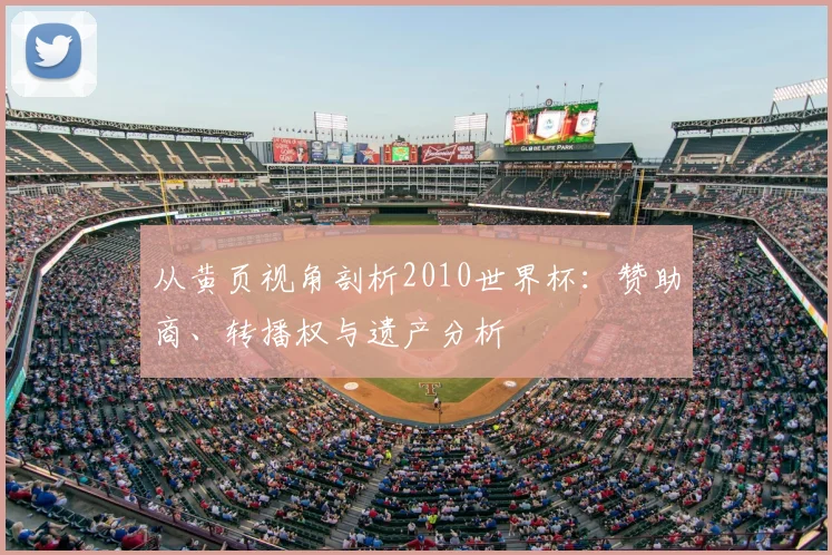 从黄页视角剖析2010世界杯：赞助商、转播权与遗产分析