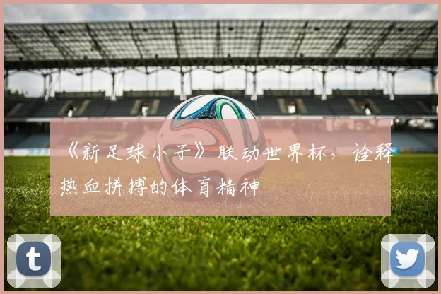 《新足球小子》联动世界杯,诠释热血拼搏的体育精神