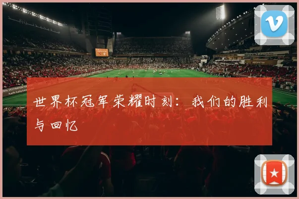 世界杯冠军荣耀时刻:我们的胜利与回忆